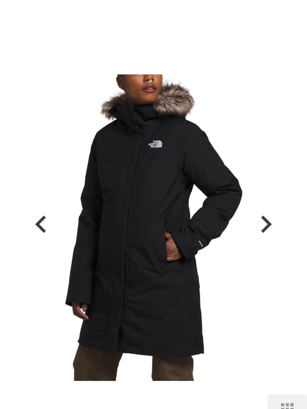The North Face Women’s Artic Black Parka with Faux-Fur Trim Size M - WORN ONCE!
